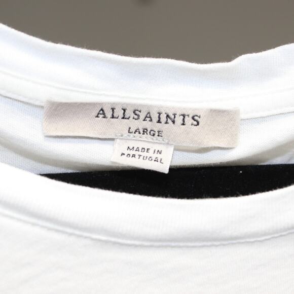 ALLSAINTS White Olivia Knot T-Shirt Size Large - Picture 5 of 5